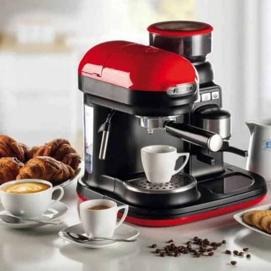 Ariete Moderna Cafetera Expreso 15 Bares 1080W Rojo/Negro