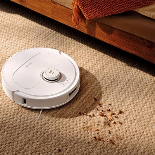 Roborock Qrevo MaxV Robot Aspirador y Friegasuelos con Base de Vaciado Automático Blanco