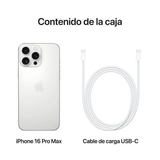 Móvil Apple iPhone 16 Pro Max 256GB Titanio Blanco Libre